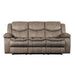 Bastrop Double Reclining Sofa in Brown 8230FBR-3 - U&U Home Budget Furniture (Carteret, NJ)