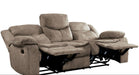 Bastrop Double Reclining Sofa in Brown 8230FBR-3 - U&U Home Budget Furniture (Carteret, NJ)