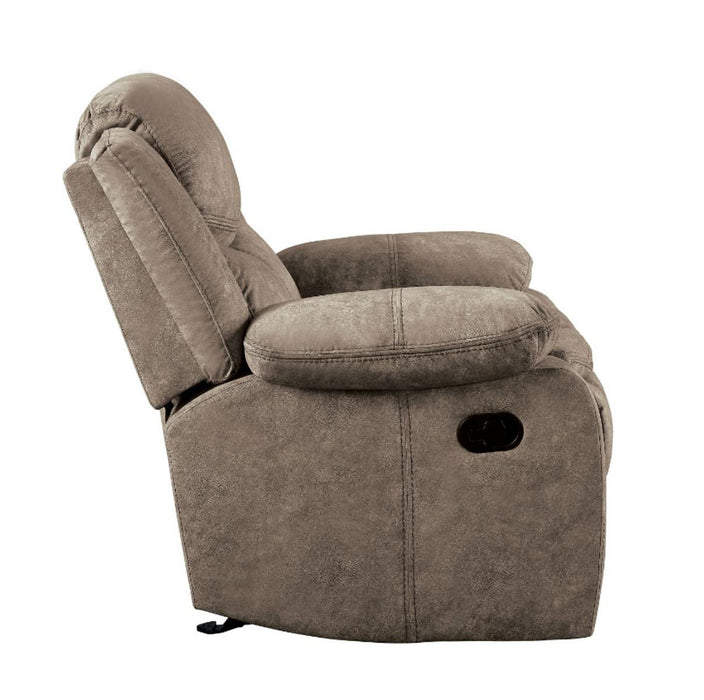 Bastrop Glider Reclining Chair in Brown 8230FBR-1 - U&U Home Budget Furniture (Carteret, NJ)