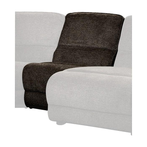 Shreveport Armless Chair in Brown 8238-AC - U&U Home Budget Furniture (Carteret, NJ)
