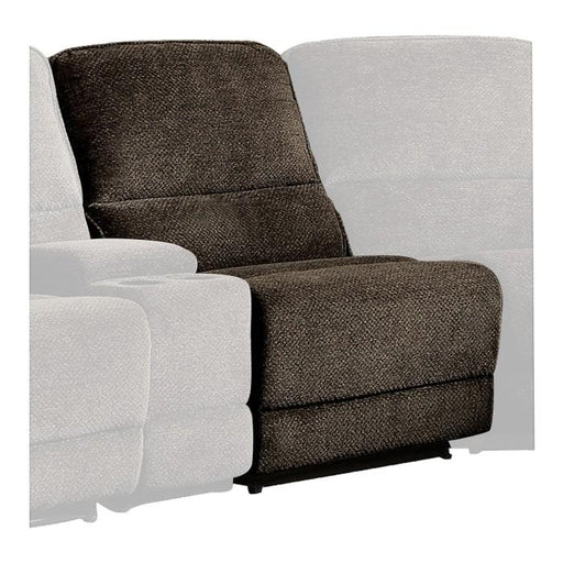 Shreveport Armless Reclining Chair in Brown 8238-AR - U&U Home Budget Furniture (Carteret, NJ)
