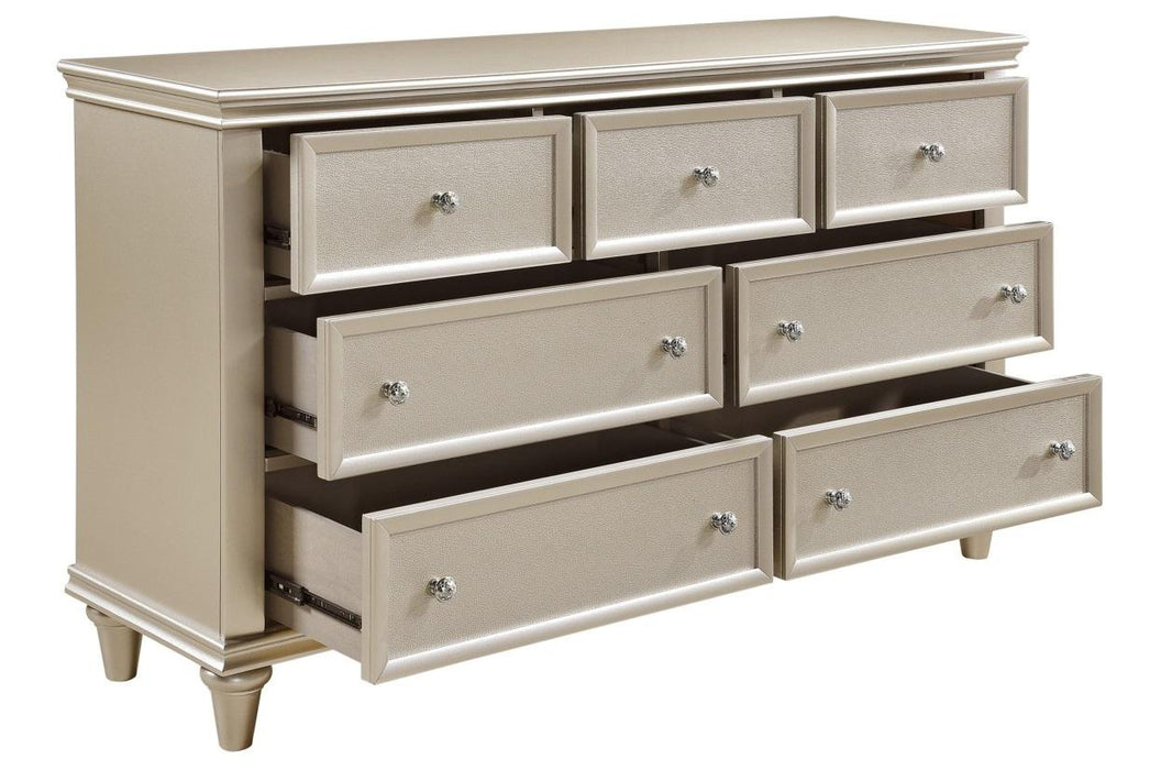 Celandine 7 Drawer Dresser in Silver 1928-5 - U&U Home Budget Furniture (Carteret, NJ)