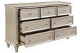 Celandine 7 Drawer Dresser in Silver 1928-5 - U&U Home Budget Furniture (Carteret, NJ)