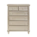 Celandine 6 Drawer Chest in Silver 1928-9 - U&U Home Budget Furniture (Carteret, NJ)