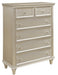 Celandine 6 Drawer Chest in Silver 1928-9 - U&U Home Budget Furniture (Carteret, NJ)