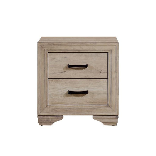 Lonan 2 Drawer Nightstand in Natural 1955-4 - U&U Home Budget Furniture (Carteret, NJ)