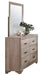 Lonan Mirror in Natural 1955-6 - U&U Home Budget Furniture (Carteret, NJ)