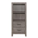 Woodrow Pier/Tower Nightstand in Gray 2042NB-10 - U&U Home Budget Furniture (Carteret, NJ)