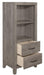 Woodrow Pier/Tower Nightstand in Gray 2042NB-10 - U&U Home Budget Furniture (Carteret, NJ)