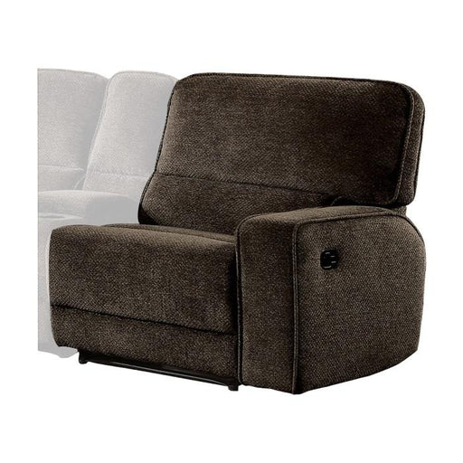 Shreveport Right Side Reclining Chair in Brown 8238-RR - U&U Home Budget Furniture (Carteret, NJ)
