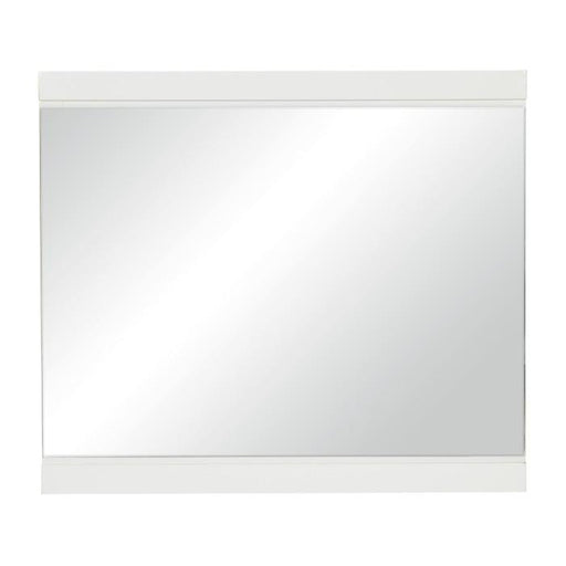 Kerren Mirror in White 1678W-6 - U&U Home Budget Furniture (Carteret, NJ)