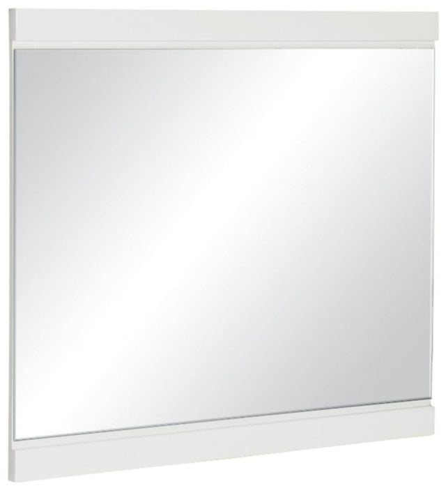 Kerren Mirror in White 1678W-6 - U&U Home Budget Furniture (Carteret, NJ)