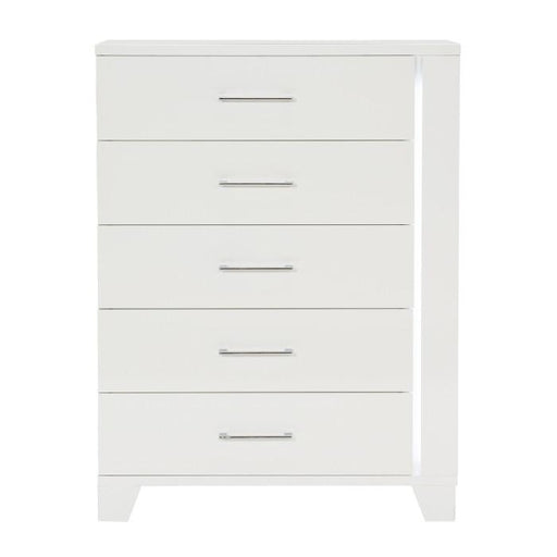 Kerren Chest in White 1678W-9 - U&U Home Budget Furniture (Carteret, NJ)