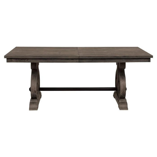 Toulon Dining Table in Dark Pewter 5438-96* - U&U Home Budget Furniture (Carteret, NJ)