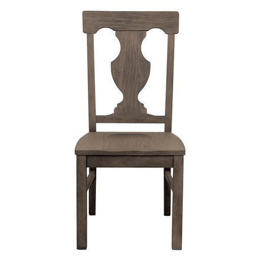 Toulon Side Chair in Dark Pewter (Set of 2) - U&U Home Budget Furniture (Carteret, NJ)