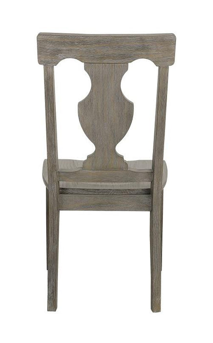 Toulon Side Chair in Dark Pewter (Set of 2) - U&U Home Budget Furniture (Carteret, NJ)