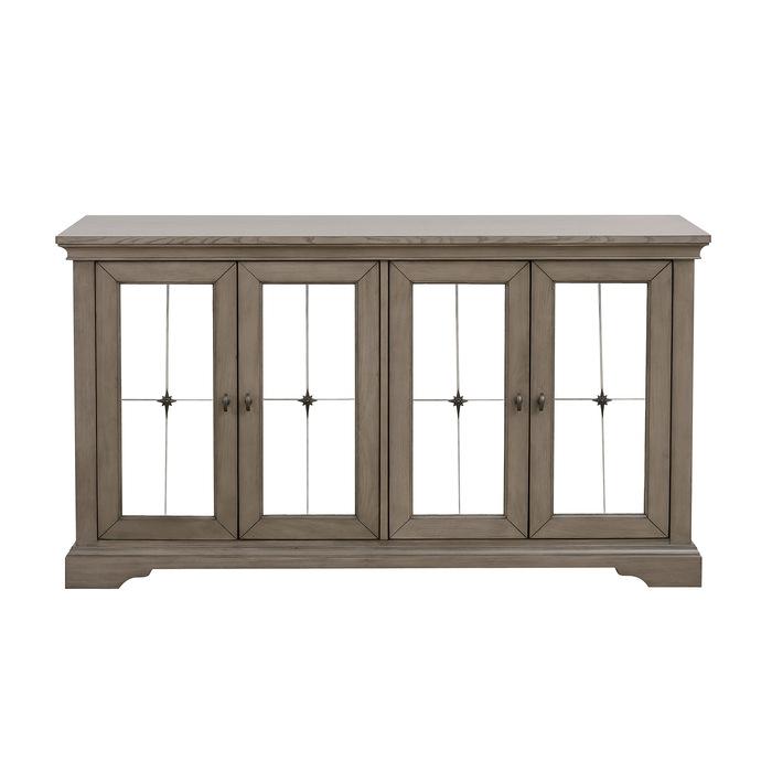 Vermillion Server in Gray 5442-40 - U&U Home Budget Furniture (Carteret, NJ)