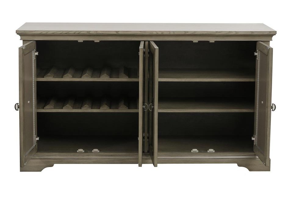 Vermillion Server in Gray 5442-40 - U&U Home Budget Furniture (Carteret, NJ)