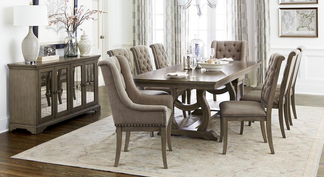 Vermillion Arm Chair in Gray (Set of 2) - U&U Home Budget Furniture (Carteret, NJ)