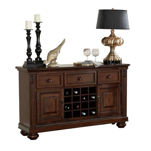 Lordsburg Server in Brown Cherry 5473-40 - U&U Home Budget Furniture (Carteret, NJ)