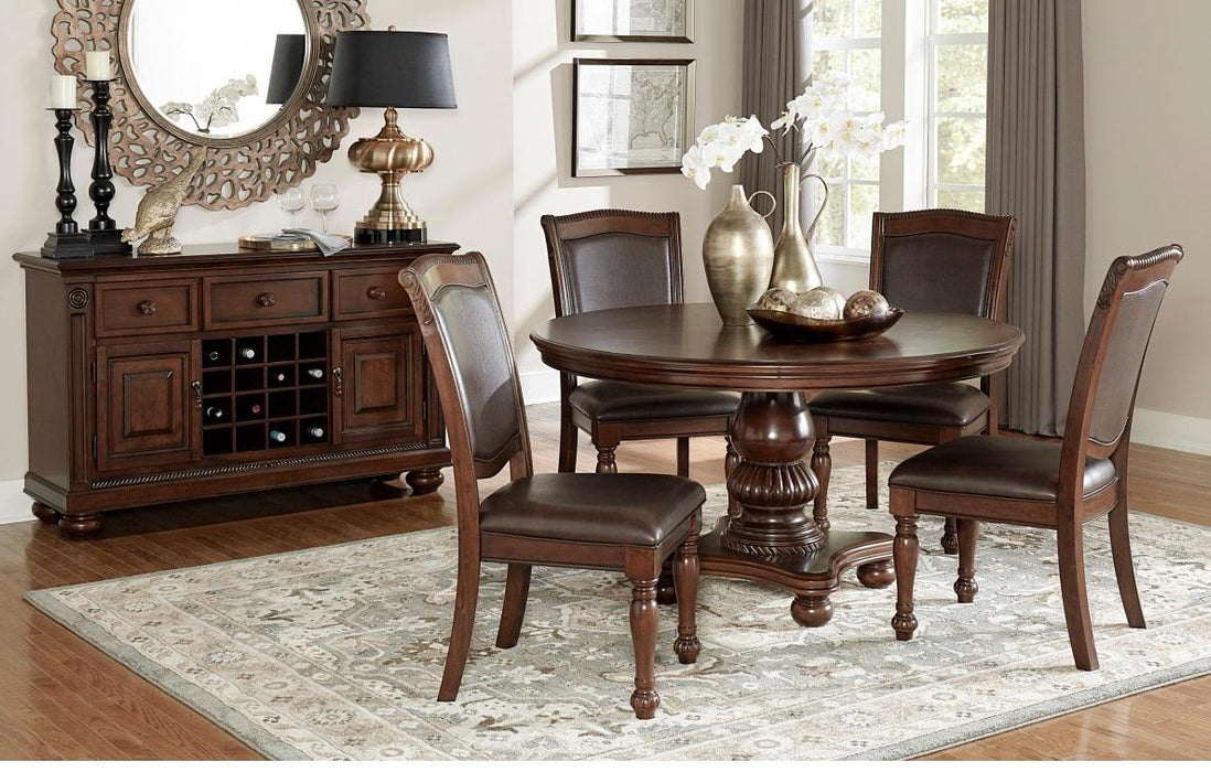 Lordsburg Server in Brown Cherry 5473-40 - U&U Home Budget Furniture (Carteret, NJ)