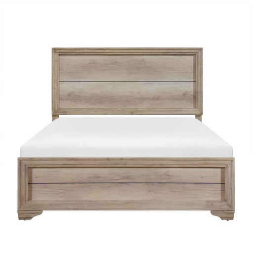 Lonan Twin Panel Bed in Natural 1955T-1* - U&U Home Budget Furniture (Carteret, NJ)