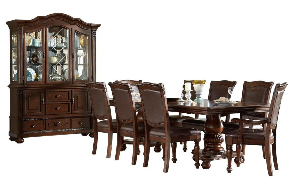 Lordsburg Buffet and Hutch in Brown Cherry 5473-50* - U&U Home Budget Furniture (Carteret, NJ)