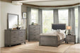 Woodrow Twin Panel Bed in Gray 2042T-1* - U&U Home Budget Furniture (Carteret, NJ)