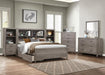 Woodrow Full Platform Bed in Gray 2042NBF-1* - U&U Home Budget Furniture (Carteret, NJ)