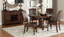 Lordsburg Round Dining Table in Brown Cherry 5473-54* - U&U Home Budget Furniture (Carteret, NJ)