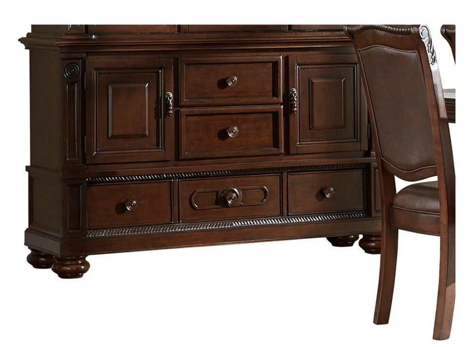 Lordsburg Buffet/Server in Brown Cherry 5473-55 - U&U Home Budget Furniture (Carteret, NJ)
