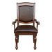 Lordsburg Arm Chair in Brown Cherry (Set of 2) - U&U Home Budget Furniture (Carteret, NJ)