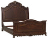 Deryn Park Queen Sleigh Bed in Cherry 2243SL-1 - U&U Home Budget Furniture (Carteret, NJ)