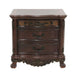 Deryn Park 3 Drawer Nightstand  in Cherry 2243-4 - U&U Home Budget Furniture (Carteret, NJ)