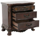 Deryn Park 3 Drawer Nightstand  in Cherry 2243-4 - U&U Home Budget Furniture (Carteret, NJ)