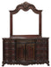 Deryn Park Mirror in Cherry 2243-6 - U&U Home Budget Furniture (Carteret, NJ)
