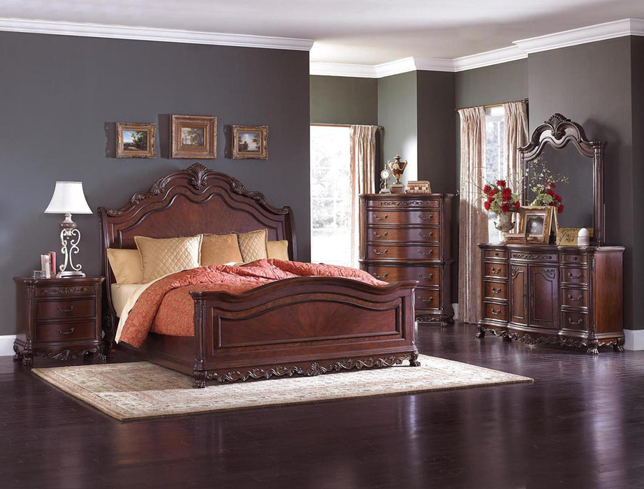 Deryn Park Mirror in Cherry 2243-6 - U&U Home Budget Furniture (Carteret, NJ)