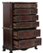 Deryn Park 6 Drawer Chest in Cherry 2243-9 - U&U Home Budget Furniture (Carteret, NJ)