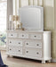 Laurelin Mirror in White 1714W-6 - U&U Home Budget Furniture (Carteret, NJ)