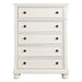 Laurelin 5 Drawer Chest in White 1714W-9 - U&U Home Budget Furniture (Carteret, NJ)