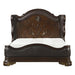 Royal Highlands Queen Upholstered Panel Bed in Rich Cherry 1603-1 - U&U Home Budget Furniture (Carteret, NJ)