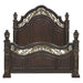 Catalonia Queen Poster Bed in Cherry 1824-1 - U&U Home Budget Furniture (Carteret, NJ)