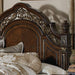 Catalonia Queen Poster Bed in Cherry 1824-1 - U&U Home Budget Furniture (Carteret, NJ)