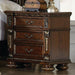 Catalonia 3 Drawer Nightstand in Cherry 1824-4 - U&U Home Budget Furniture (Carteret, NJ)