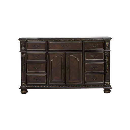 Catalonia 9 Drawer Dresser in Cherry 1824-5 - U&U Home Budget Furniture (Carteret, NJ)