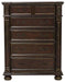 Catalonia 5 Drawer Chest in Cherry 1824-9 - U&U Home Budget Furniture (Carteret, NJ)