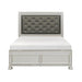 Bevelle Queen Upholstered Panel Bed in Silver 1958-1 - U&U Home Budget Furniture (Carteret, NJ)