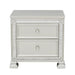 Bevelle 2 Drawer Nightstand in Silver 1958-4 - U&U Home Budget Furniture (Carteret, NJ)