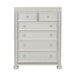 Bevelle 5 Drawer Chest in Silver 1958-9 - U&U Home Budget Furniture (Carteret, NJ)