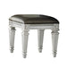 Bevelle Vanity Stool in Silver 1958-14 - U&U Home Budget Furniture (Carteret, NJ)